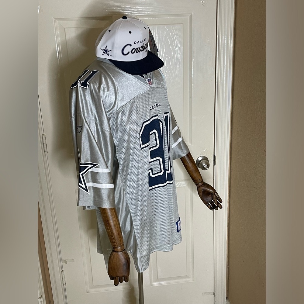 Roy Williams Dallas Cowboys Reebok Jersey Silver large - Picture 7 of 12